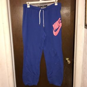 Blue nike sweatpants